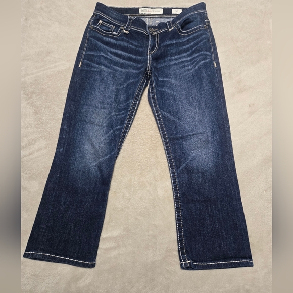 BKE Payton Women's Denim Jeans Fits Size 32x27 (Tag 30) Western Flap Pockets - Picture 2 of 8